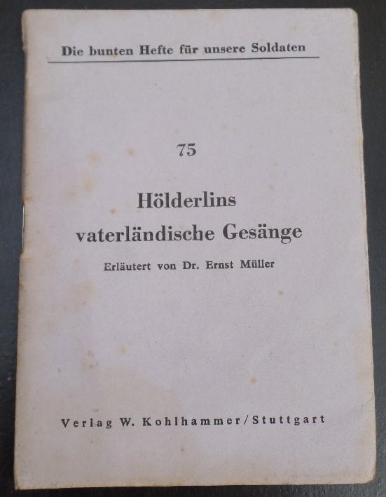 Feldpost singing/reading booklet for front use.  
