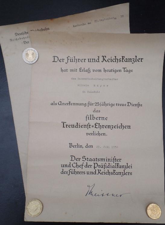 Award certificate 