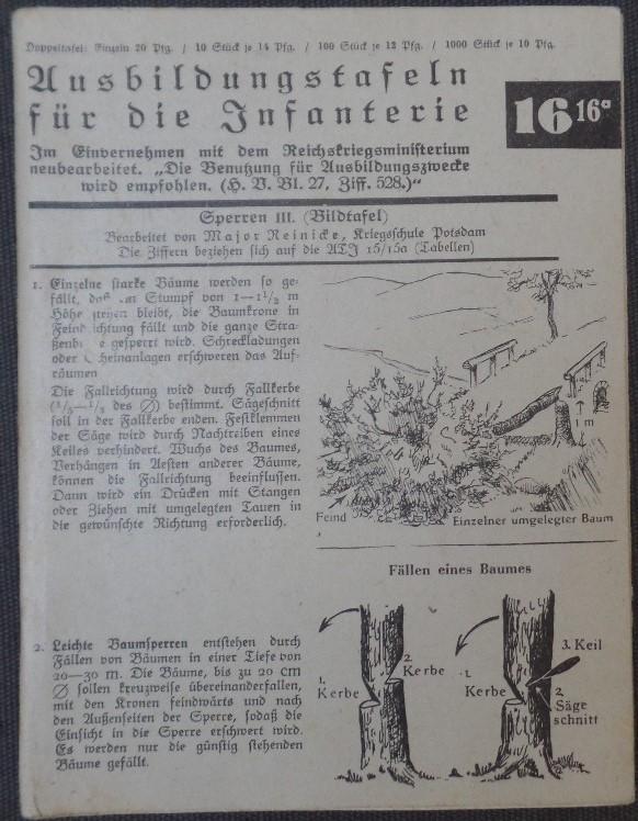 Period instruction/training card 3-Bildtafel 
