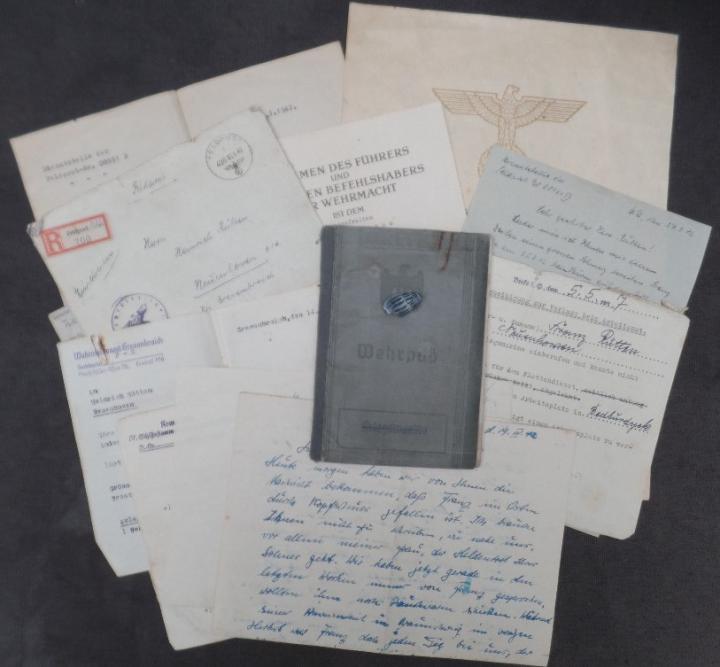 Wehrpass/document grouping WH (Heer) 131.Inf.Div.