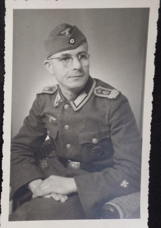 Postcard picture KM -NCO coastal artillery 1944