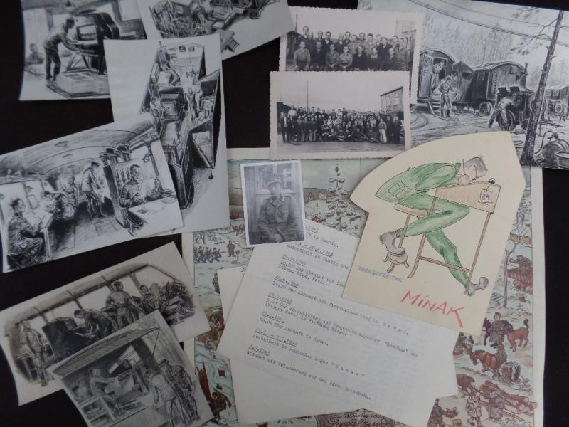 Photo etc.grouping Armee Kartenstelle (mot) 464 - Lappland.