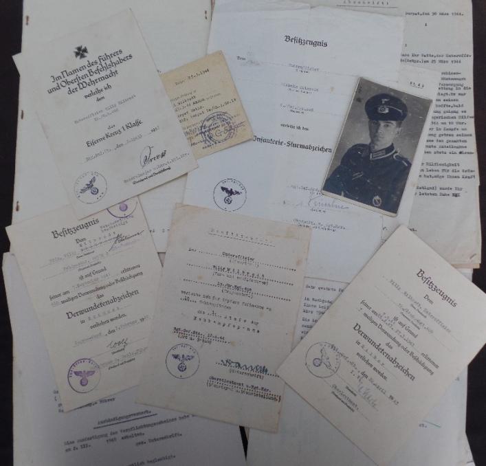 Award document grouping WH (Heer) - 121.Inf.Div.-  Milbrodt