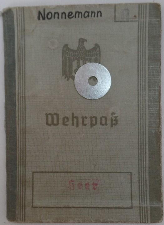 Wehrpaß - WH (Heer) - Nonnemann
