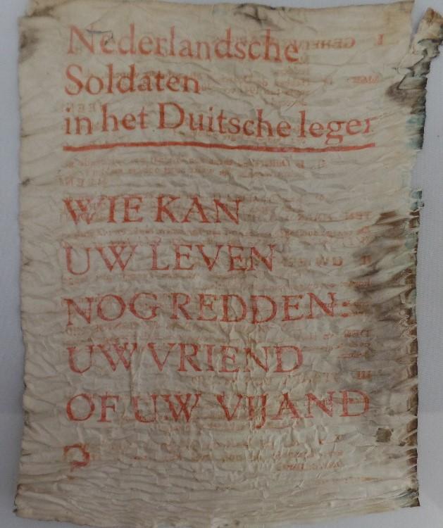 Propaganda leaflet - 1945 -  Holland