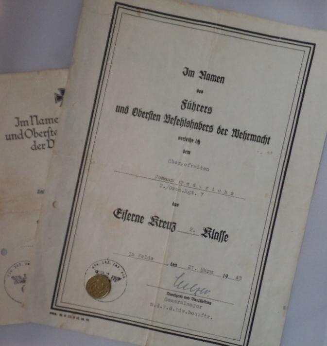 Citation set -  WH (Heer) - 252.Inf.Div. - Dederichs