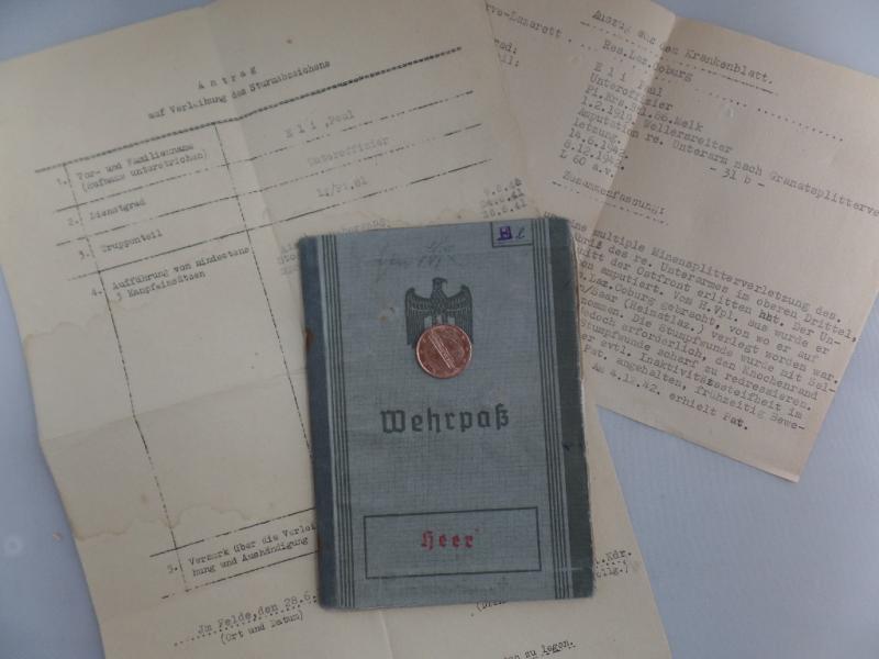 Wehrpaß WH (Heer) - 45.Inf.Div. - Pi. - Eli