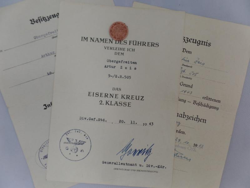 Citation grouping - WH (Heer) - 291.Inf.Div. - Zeis