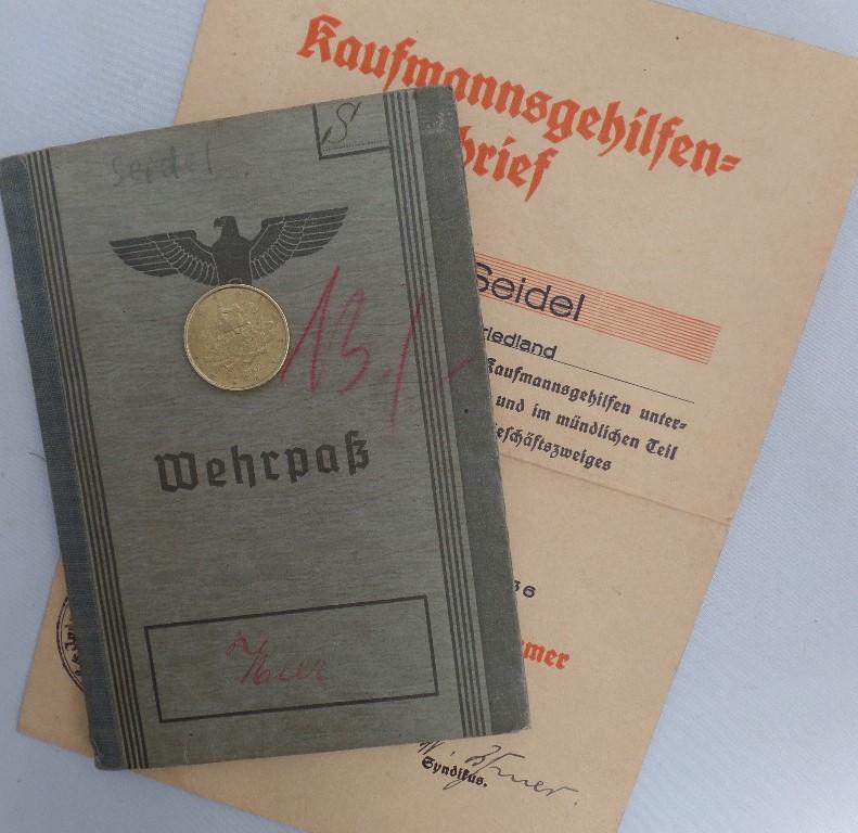 Wehrpass WH (Heer) - 28.Jäger Div. - Seidel