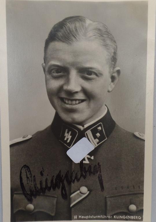Hoffmann postcard - Waffen SS - Klingenberg
