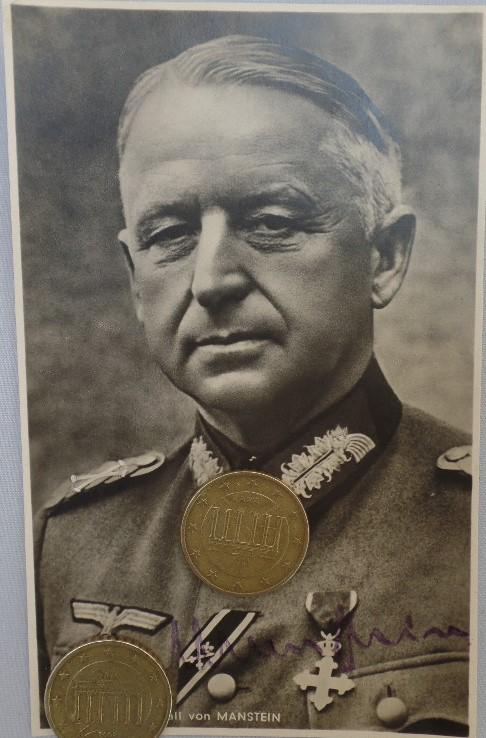 Hoffmann postcard - Swords recipient - v.Mannstein