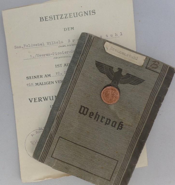 Wehrpass / citation - Brennenstuhl