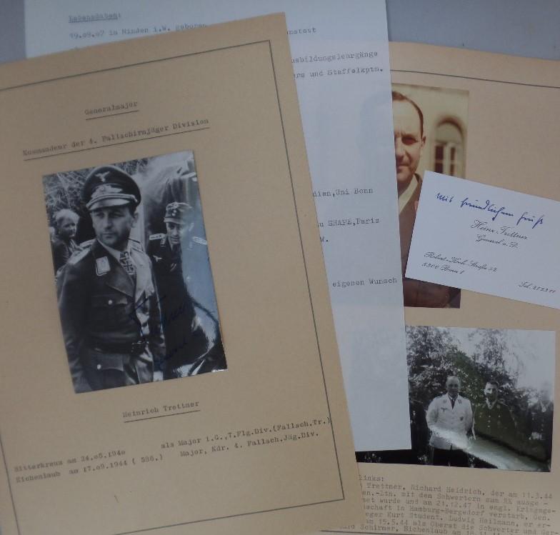 Photos and signature - 4.Fschj.Div. - Trettner