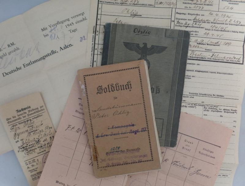 Wehrpass / WW I Soldbuch -  WH (Heer) - 297.Inf.Div. - Ohlig