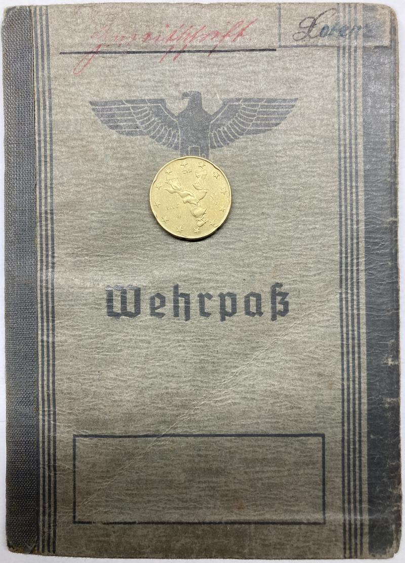 Wehrpass -  WH (Heer) - Pz.Korps San.Kp.447 - Lorenz