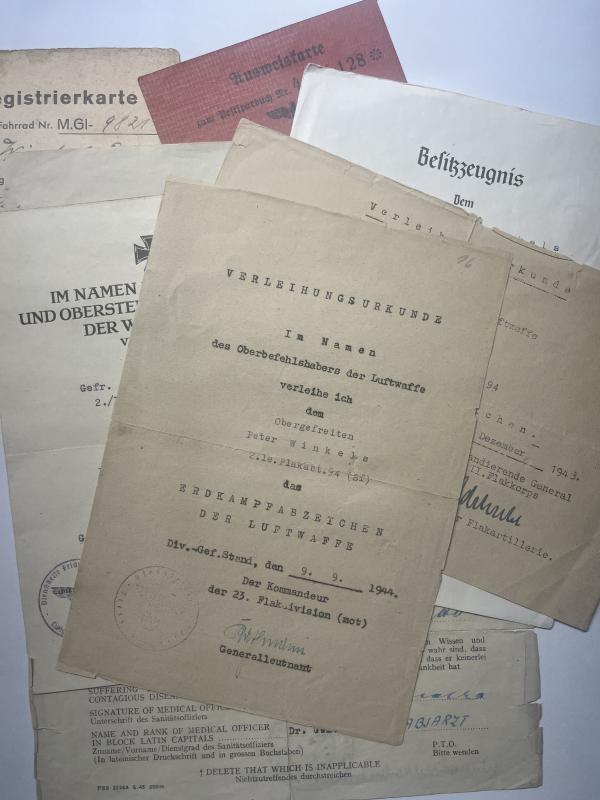 Citation grouping - Luftwaffe -  12./ 23.Flakdivision - Winkels