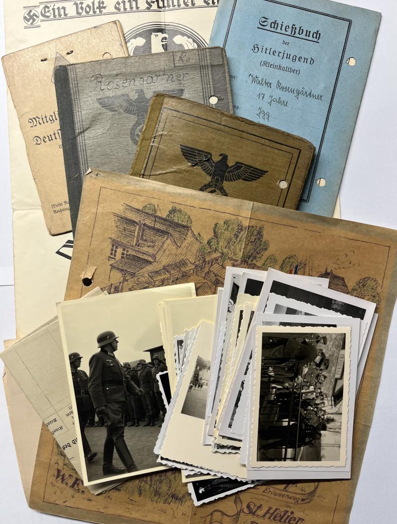 Wehrpass/Soldbuch/HY grouping - 84.Inf.Div. /Volks Art.Korps (mot) 388 - Rosengärtner