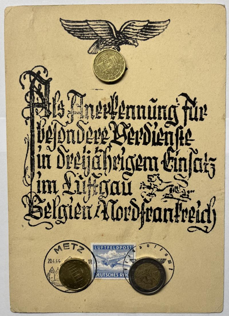 Recognition certificate - 