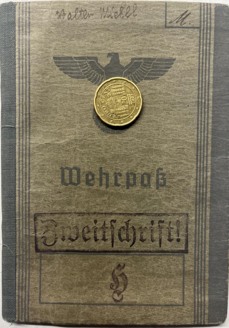Wehrpass -  WH (Heer) - 15.Pz.Div. -  DAK - Michel
