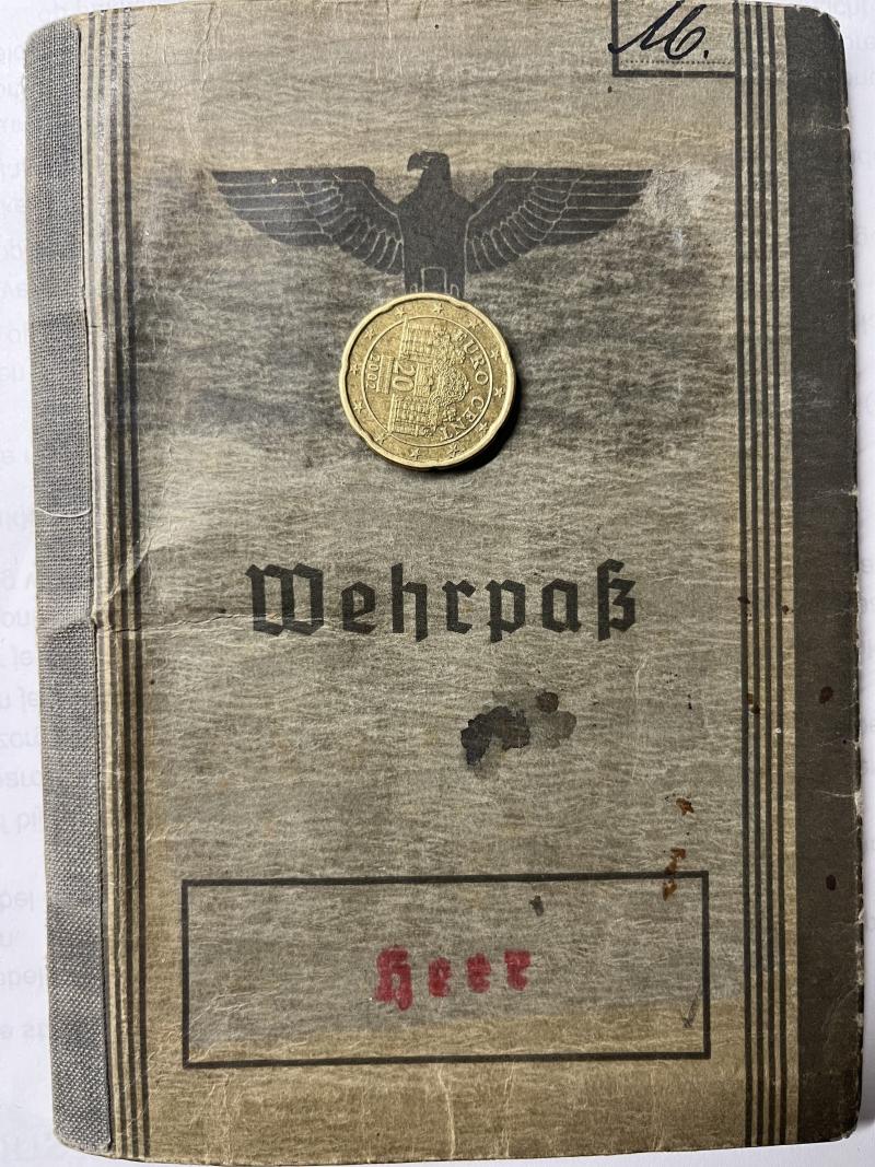 Wehrpass -  WH (Heer) - 61.Inf.Div. - Masüth