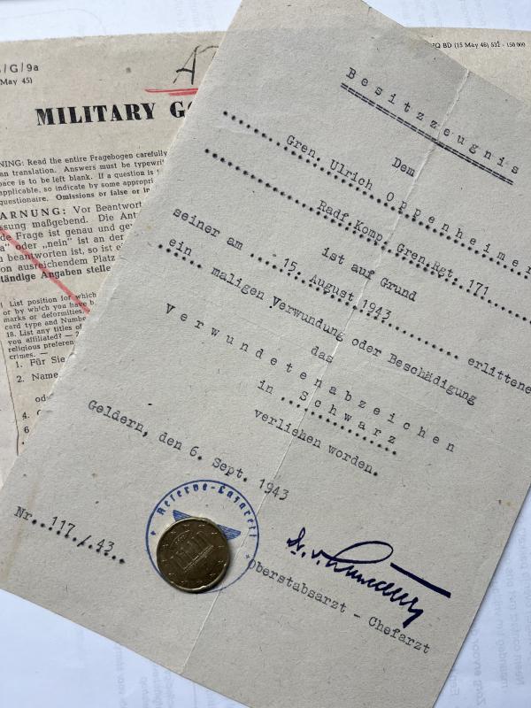 Citation  -  WH (Heer) -  56.Inf.Div. - Oppenheimer