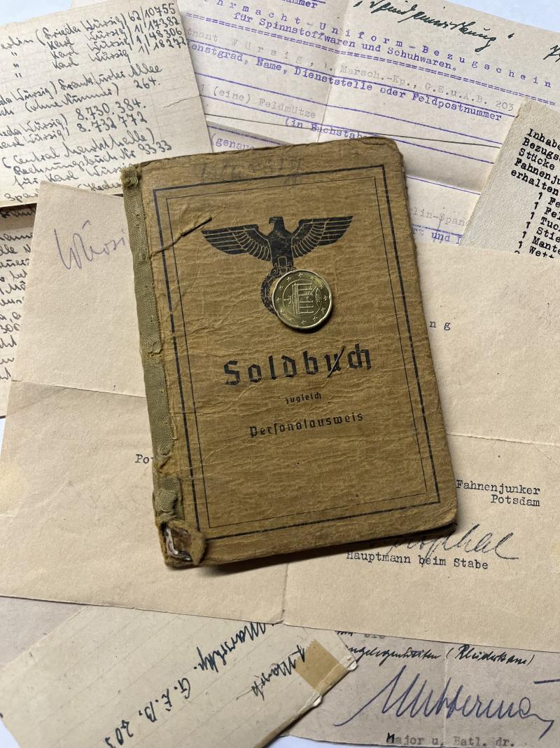 Soldbuch WH (Heer)  - 85.Inf.Div. - Würsig