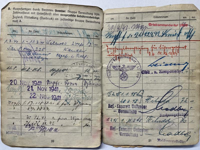 Soldbuch - Luftwaffe - VIII.Fliegerkorps - Koitka