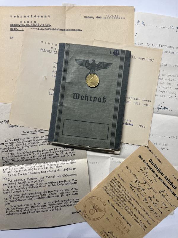 Wehrpass - WH (Heer) - Pz.Armee Nachr.Rgt.4  - Grün
