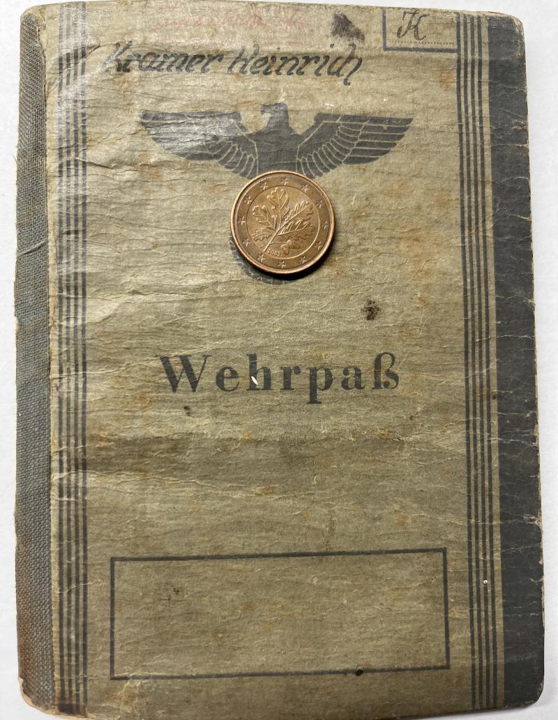 Wehrpass -  WH (Heer) - 11.Pz.Div. -  Kramer