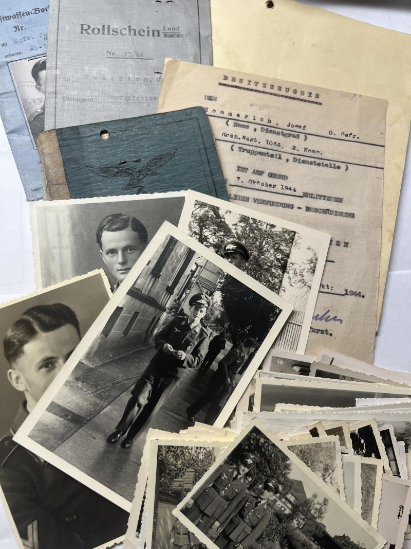 Soldbuch grouping - Luftwaffe / 344.Inf.Div. - Hommrich