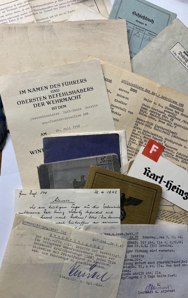 Wehrpass / Soldbuch /citation grouping - WH (Heer) - 47.V.G.D. - Dobritz