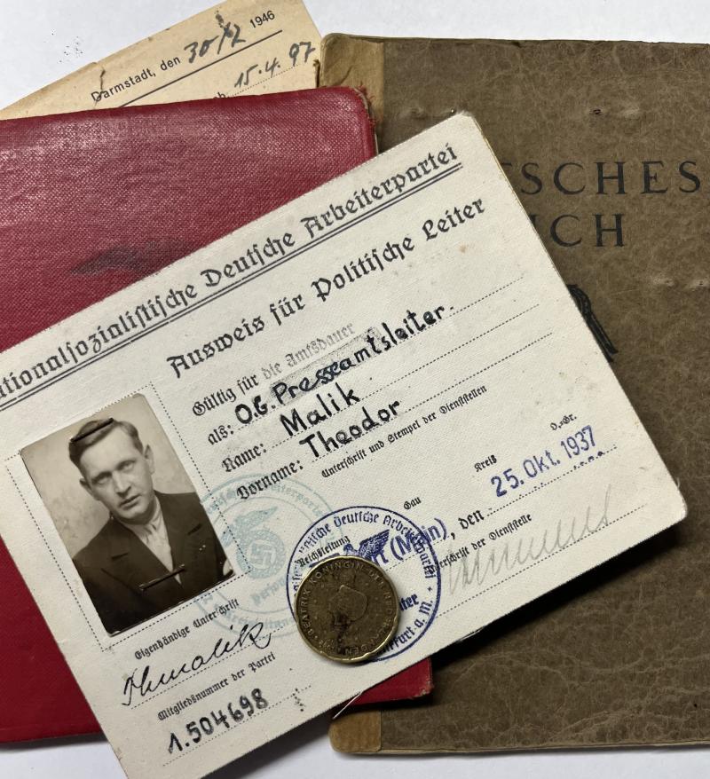 N.S.D.A.P. membership book/I.D.
