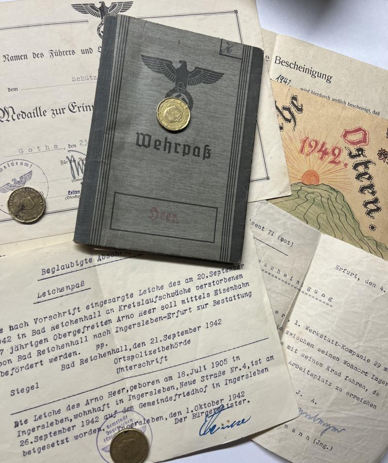 Wehrpass -  WH (Heer) - 29 inf.Div.(mot) - Heer