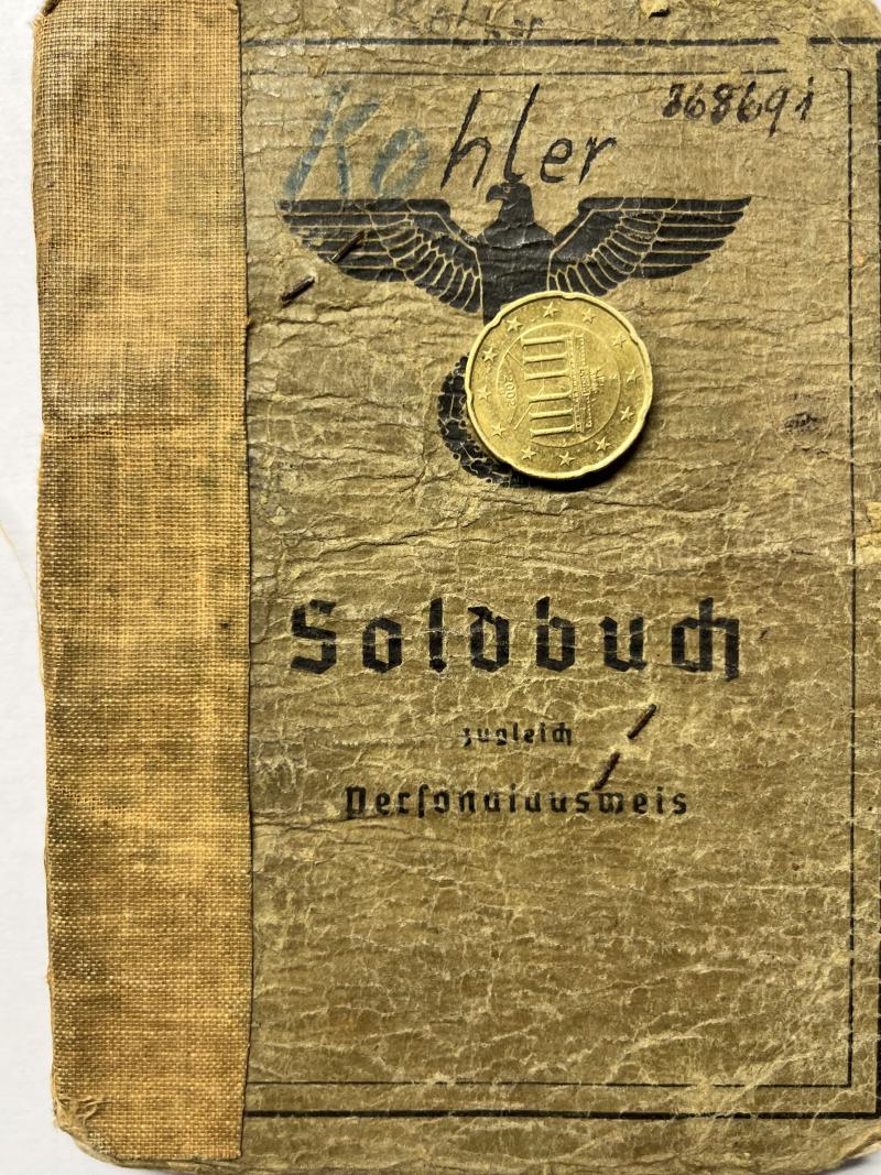 Soldbuch  WH (Heer) - Pi.Batl.712 - Kohler