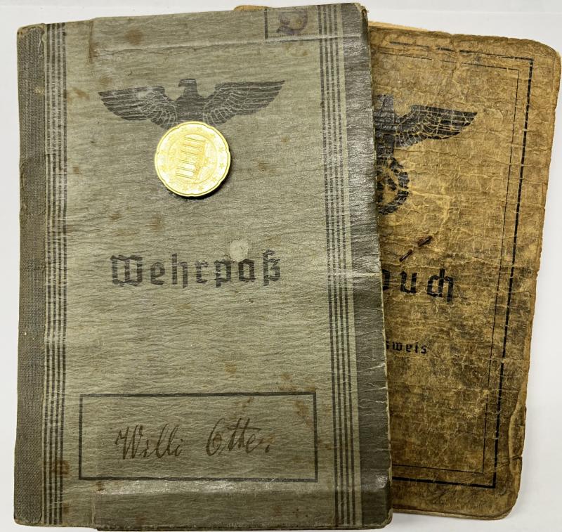 Soldbuch/Wehrpass - WH (Heer) - Pi.Rgt.Stab z.b.V.45 - Otte