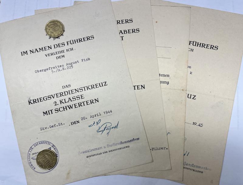 Citation grouping -  WH (Heer) - 225.Inf. Div. - Fick
