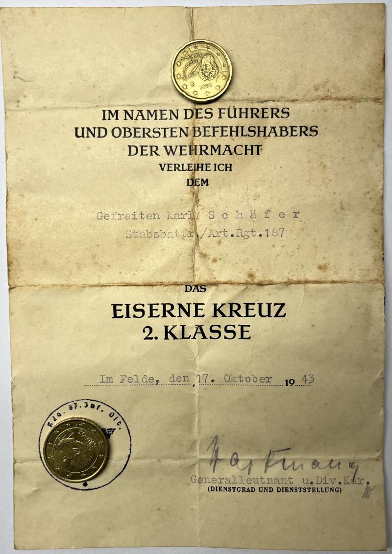 Citation -  WH (Heer) - 87.Inf.Div. - Schäfer