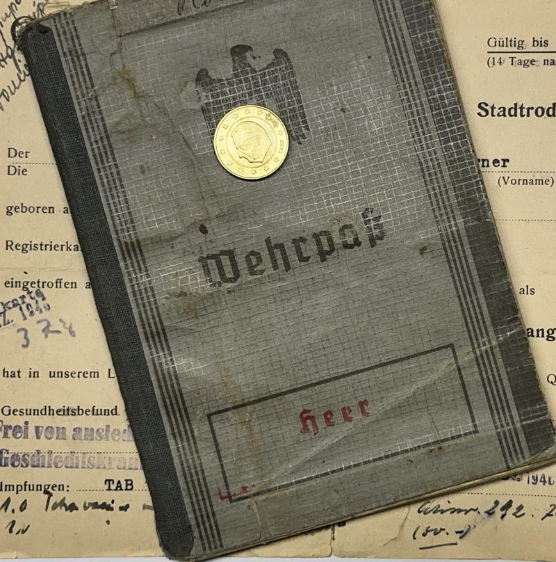 Wehrpass -  WH (Heer) /Luftwaffe - 1.Fschj.Korps - Romeiss