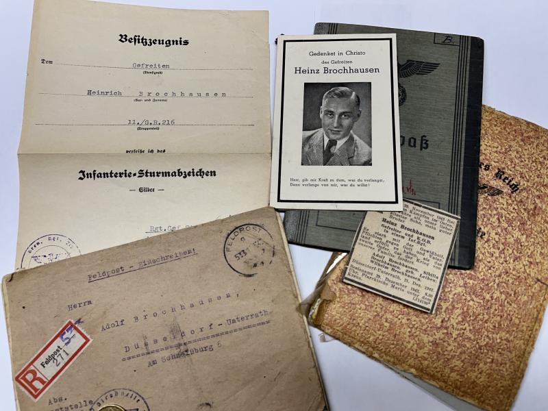 Wehrpass/citation groupingh -  WH (Heer) -  86.Inf.Div. - Brochhausen