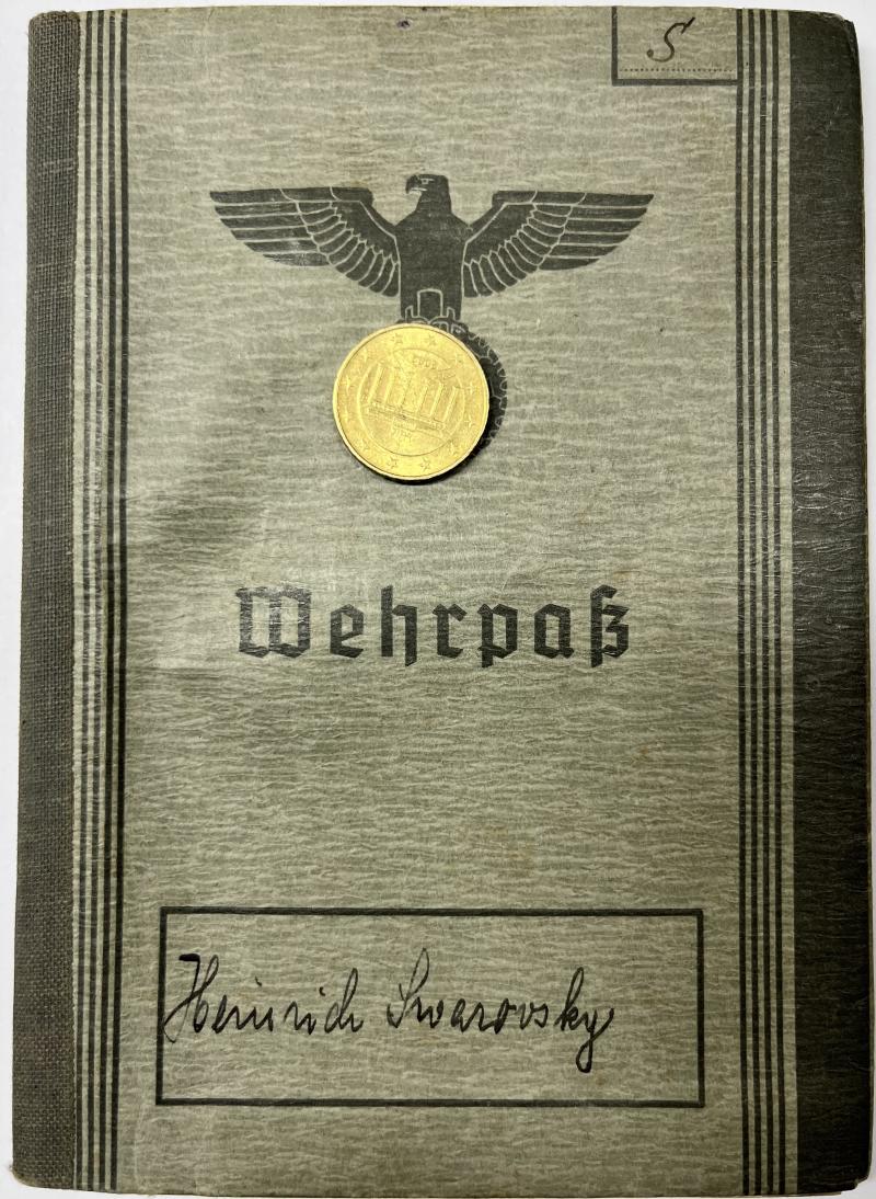 Wehrpass -  WH (Heer) -  223.Inf.Div. - Swarowsky