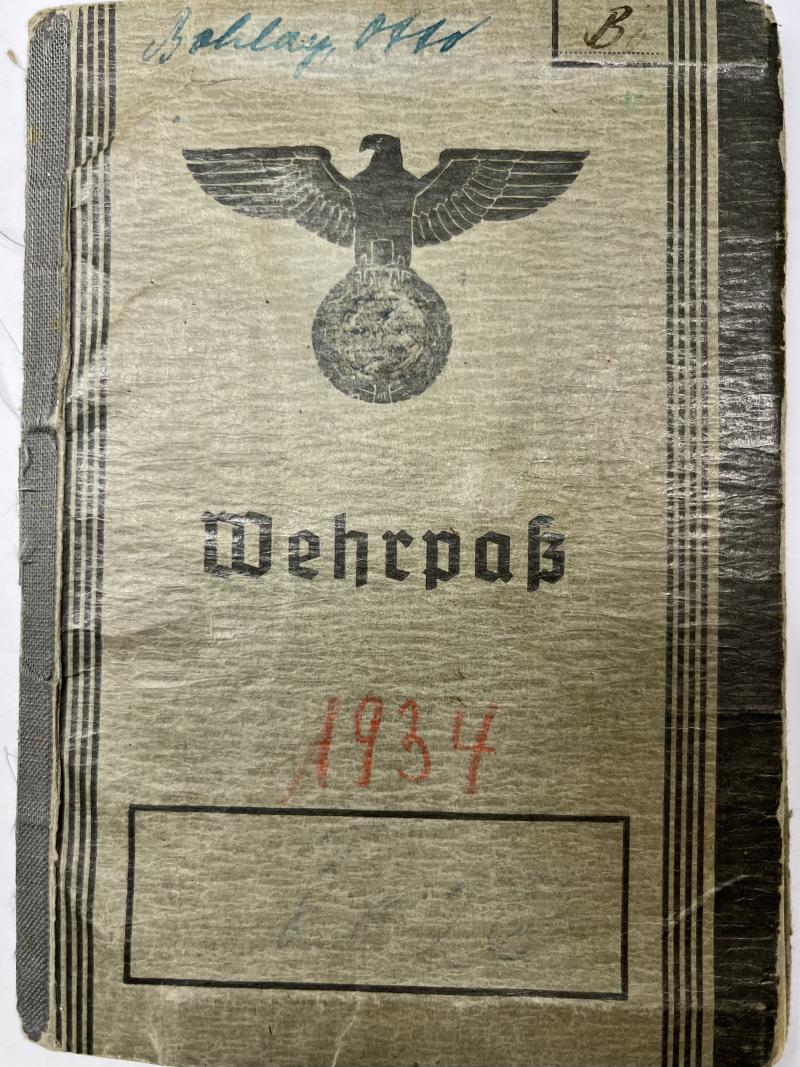 Wehrpass -  WH (Heer) -  23.Pz.Div. - Bohlag