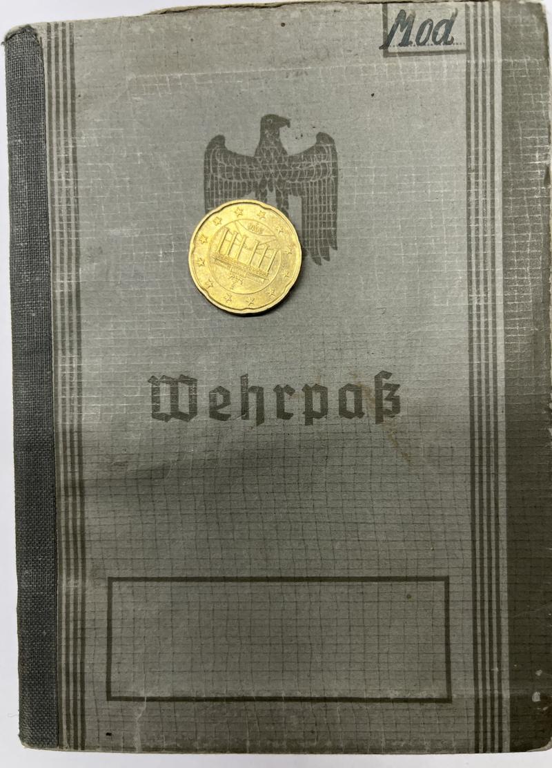 Wehrpass -  WH (Heer) -  263.Inf.Div. - Moderegger