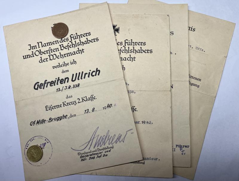 Citation  grouping - WH (Heer) - 208.Inf.Div. - Ullrich