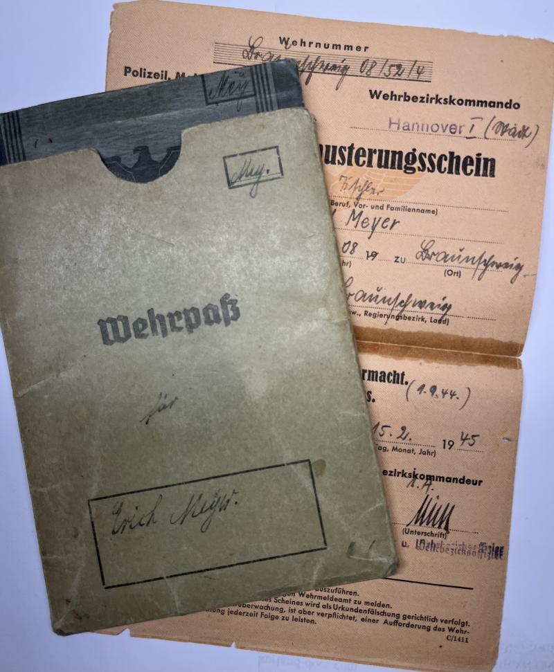 Wehrpass -  WH (Heer) - 216.Inf.Div. - Meyer