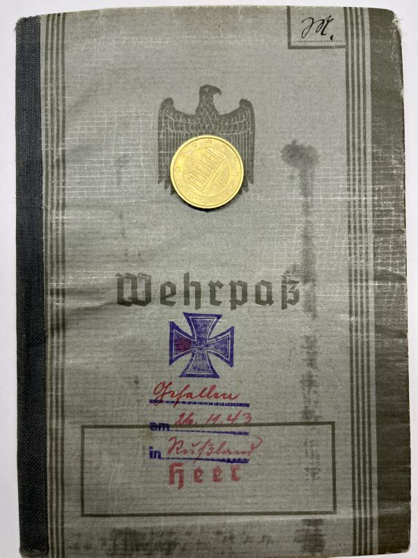 Wehrpass -  WH (Heer) -  11.Inf.Div. - Mottheüs