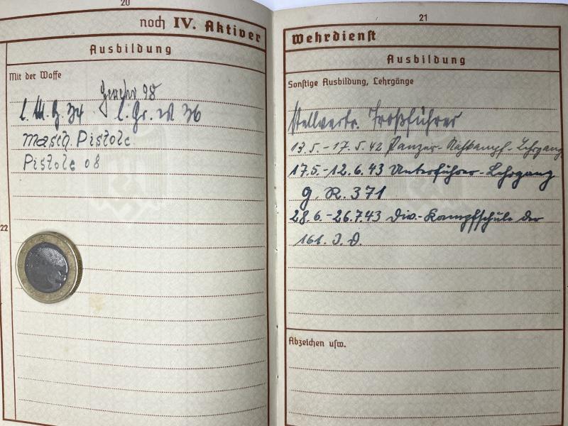 Wehrpass / citation grouping -  WH (Heer)  - 161.Inf.Div. - Kallweit