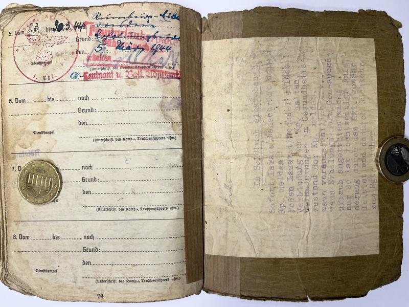 Soldbuch - WH (Heer) - 56.Inf.Div. - Retta