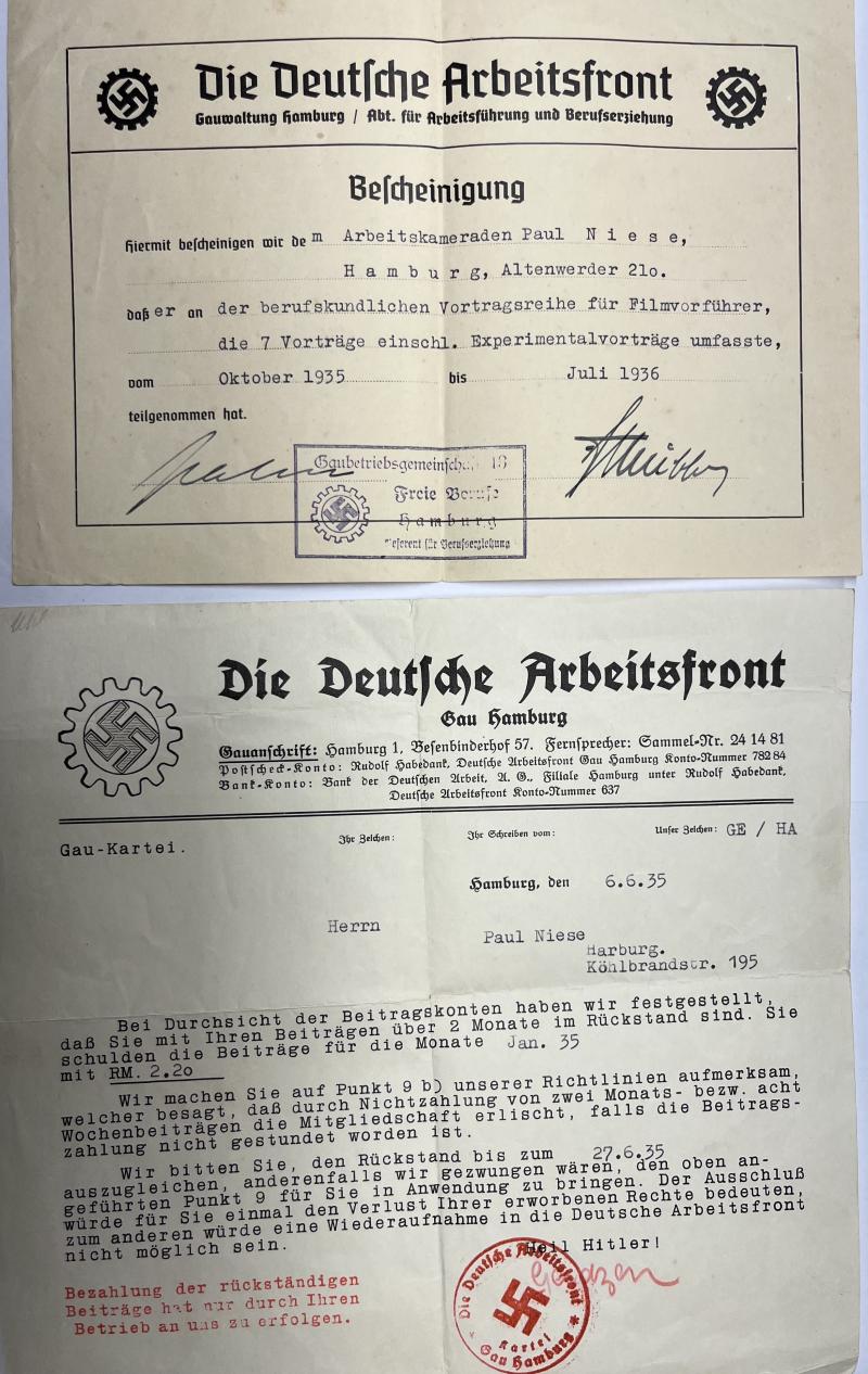 Soldbuch/citation grouping - WH (Heer) - Feldlazarett (mot) 650 - Niese