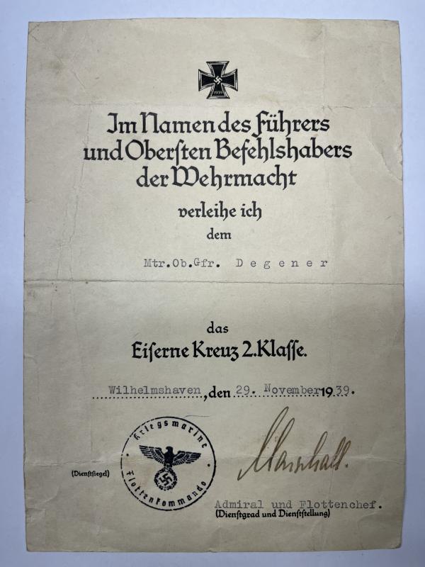 Citation - KM - 1939 - Degener