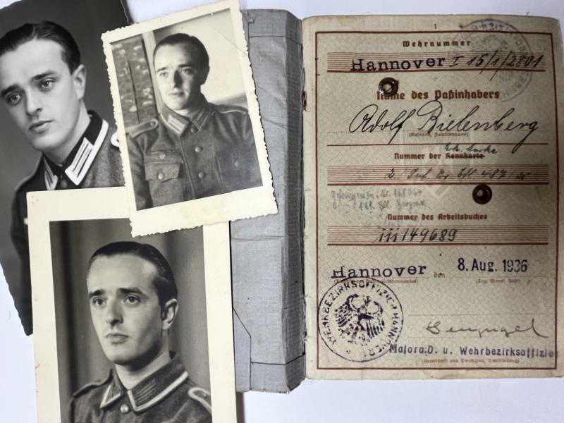 Wehrpass/Soldbuch/Arbeitsbuch - 181.Inf.Div. - Bielenberg